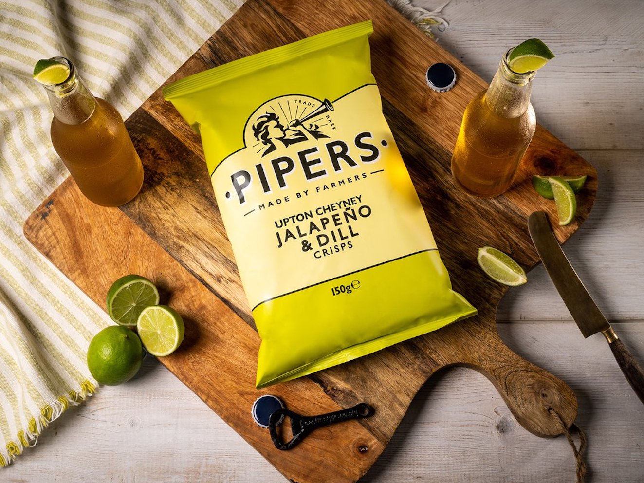 Chips – Pipers jalapeño & dill, 150g - 5