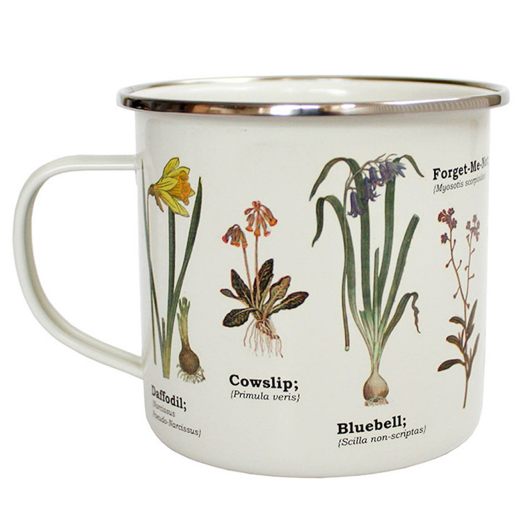 Emaljmugg Wild Flowers – motiv med vilda blommor 500ml - 2