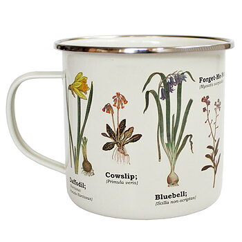 Emaljmugg Wild Flowers – motiv med vilda blommor 500ml