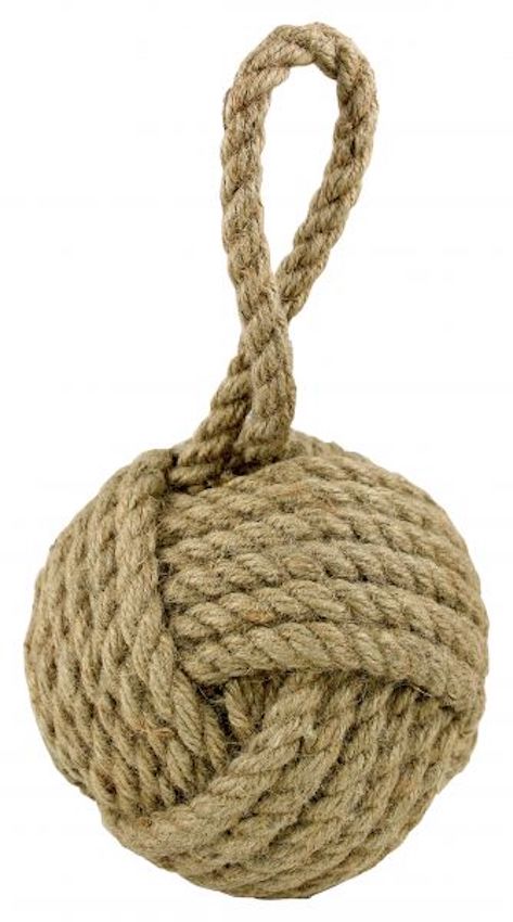 Dörrstopp knop i jute natur apnäve 15x15cm