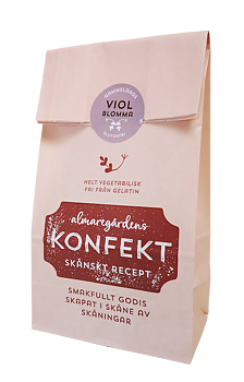 Almaregardens konfekt – Gammeldags violblomma Glutenfri Vegan 150g