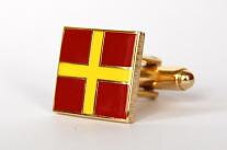 Manschettknapp signalflagga bokstaven R