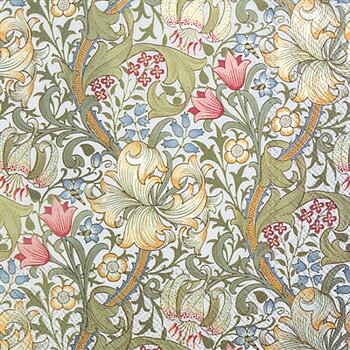 SERVETTER KAFFE V&A GOLDEN LILY WHITE