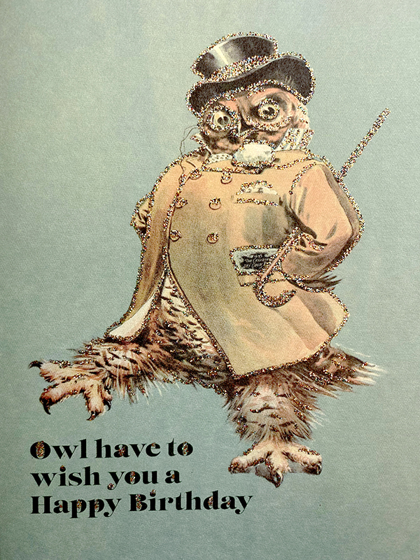Presentkort med kuvert – Owl have to wish you a Happy Birthday 9x13cm - 4
