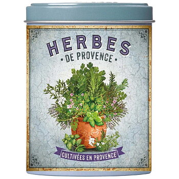 Herbes de Provence Label Rouge – fransk kryddblandning i fin plåtburk 12g