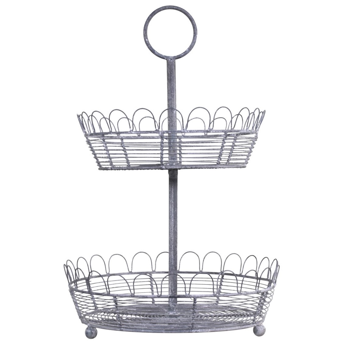 Kakfat / våningsfat i luffarslöjd H:46cm - 2