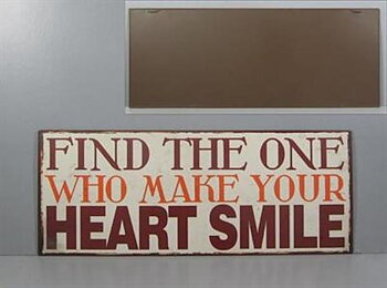 Plåtskylt – Find the one...