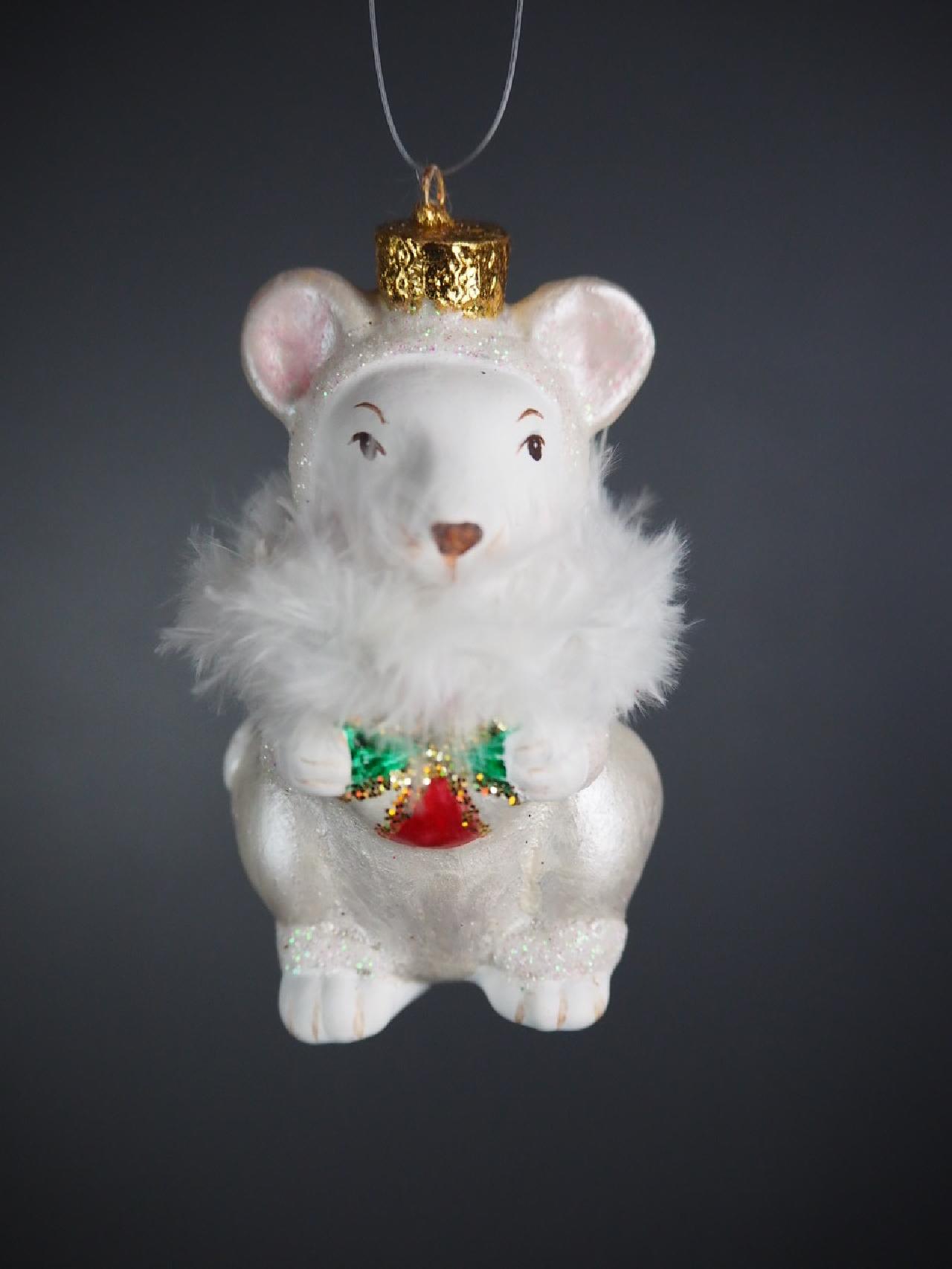 Julkula LITTLE MOUSE – mus med fjädrar - 4