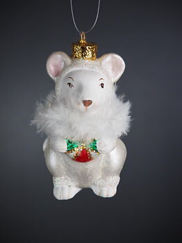 Julkula LITTLE MOUSE – mus med fjädrar