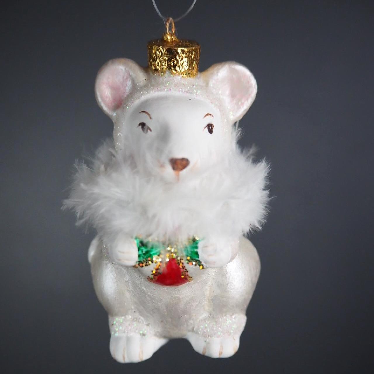 Julkula LITTLE MOUSE – mus med fjädrar - 3