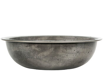 Skål i metall silver cloudy / rusty Ø:30cm