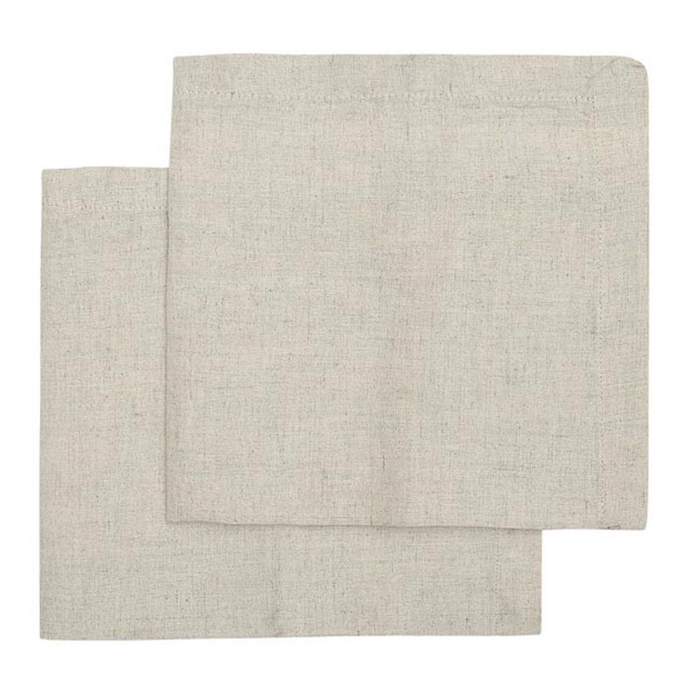 Tygservetter Lukas i 70% linne OEKO-TEX® – natur 45x45cm 2-pack - 2