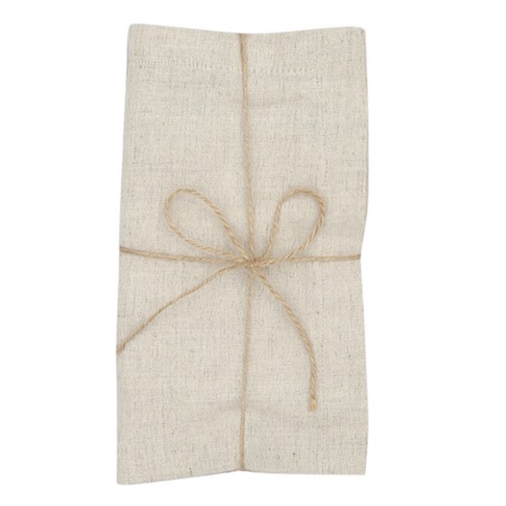 Tygservetter Lukas i 70% linne OEKO-TEX® – natur 45x45cm 2-pack