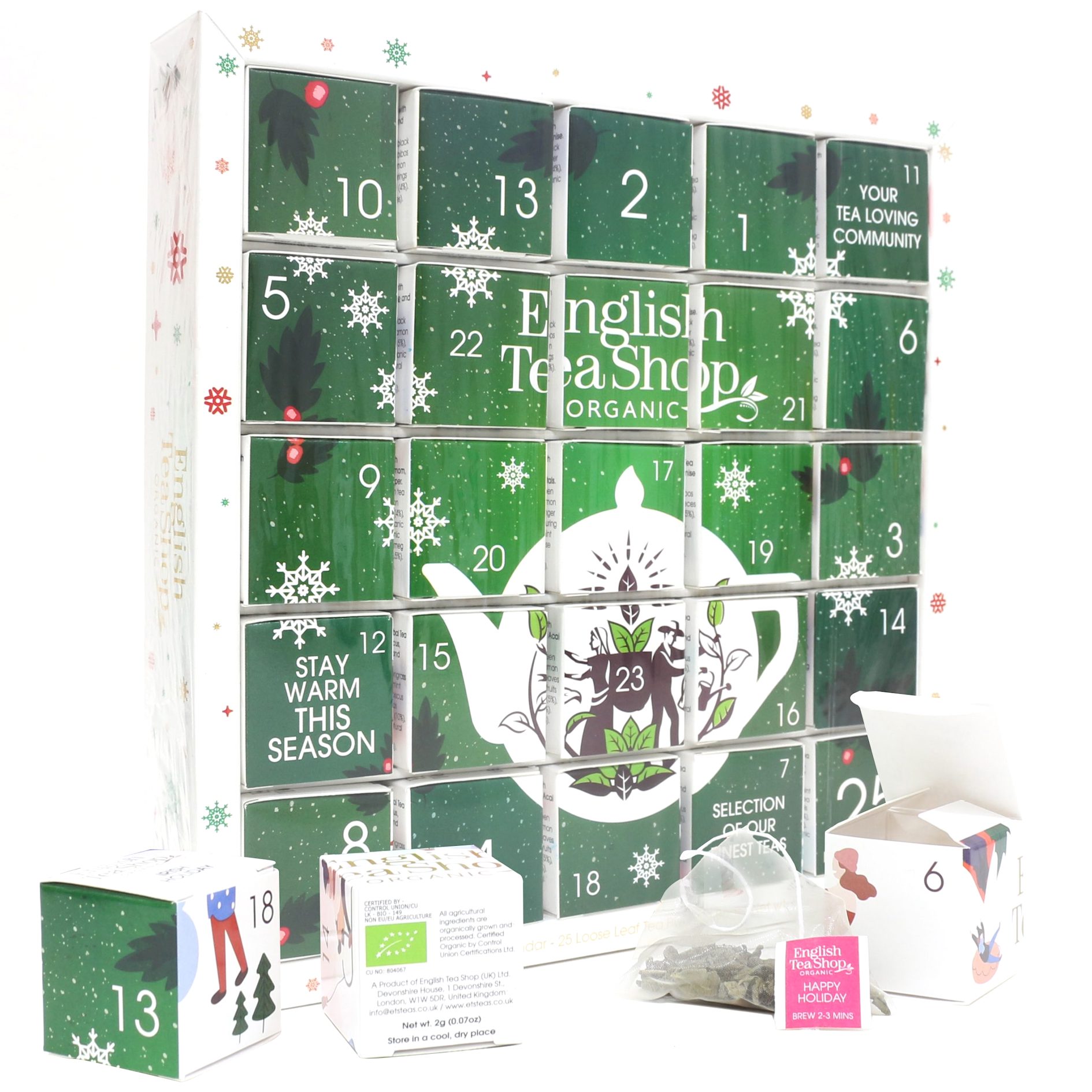 ENGLISH TEA SHOP – Adventskalender / Tekalender EKO – Grön Puzzle Box