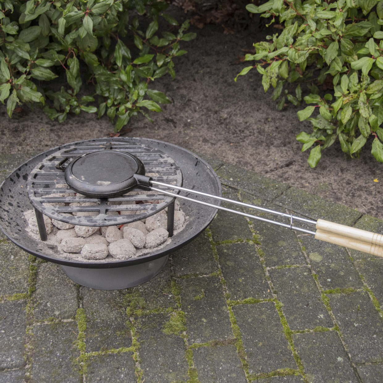 Våffeljärn i gjutjärn för öppen eld & grill - 9