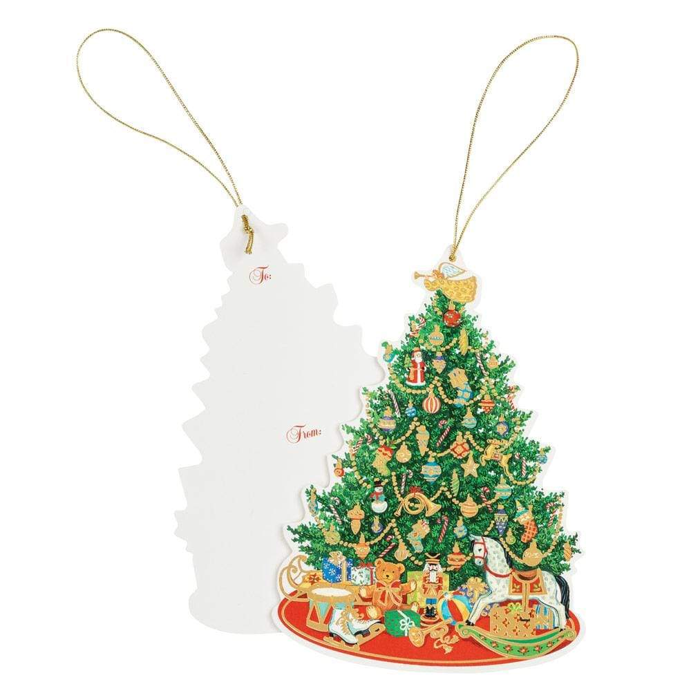 Paketkort utstansad gran – Oh Christmas Tree 4-pack - 3