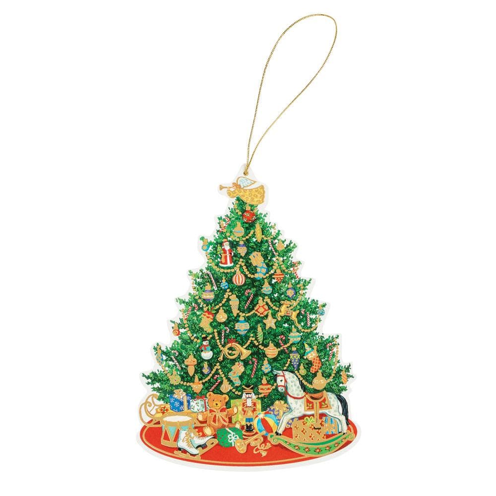 Paketkort utstansad gran – Oh Christmas Tree 4-pack - 2