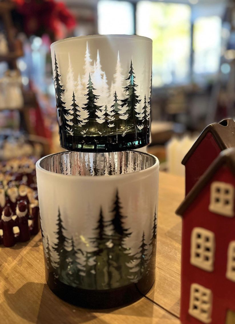 Ljuslykta i glas – Granskog H:15cm pris/st - 2