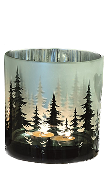 Ljuslykta i glas – Granskog H:15cm pris/st
