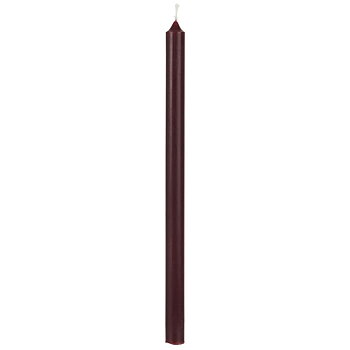 Julgransljus extra långt mörkröd H:20cm Ø:1,3cm