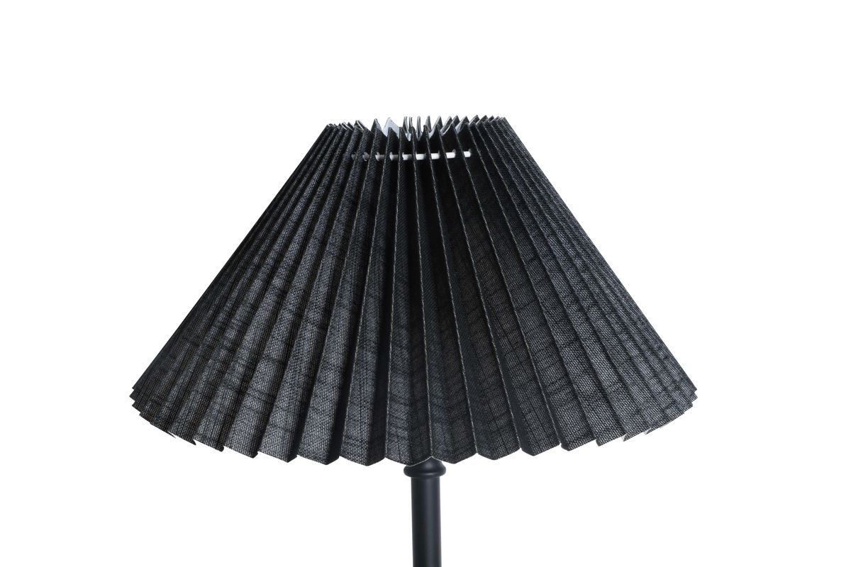 Lampskärm Veckad Svart 9x30x17