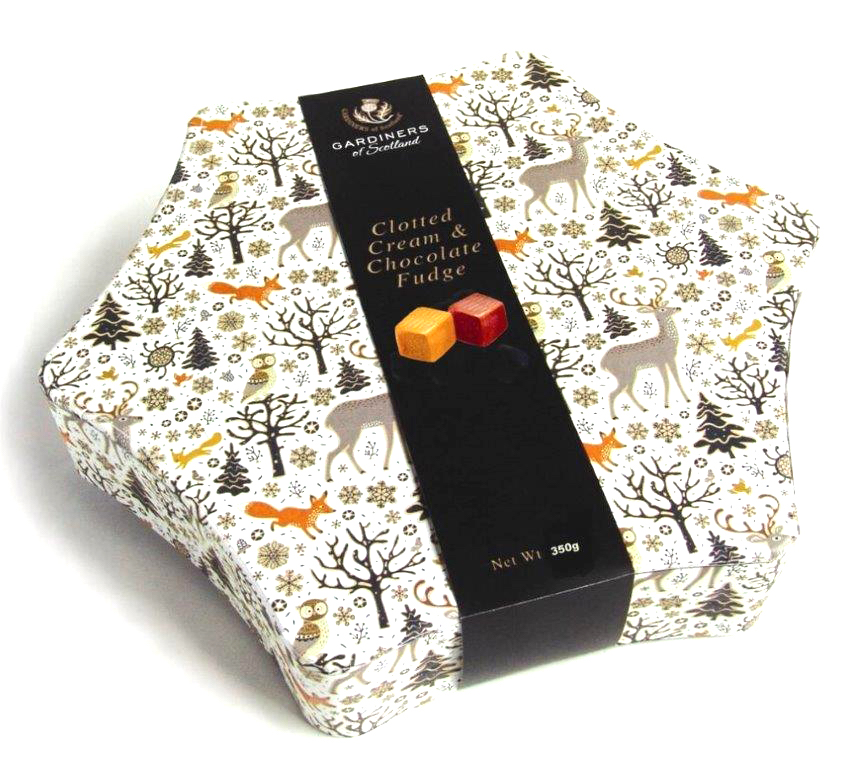 Gardiners Christmas Star – Chokladfudge & Clotted Cream Fudge 350g - 2