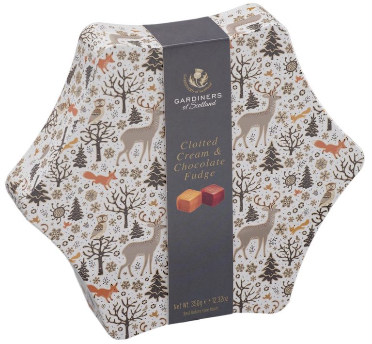 Gardiners Christmas Star – Chokladfudge & Clotted Cream Fudge 350g