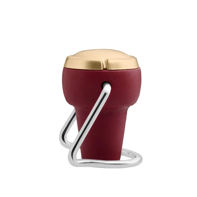 Förslutningskork Corky 2.0 – konisk form för olika flaskhalsar Dark Red & Gold