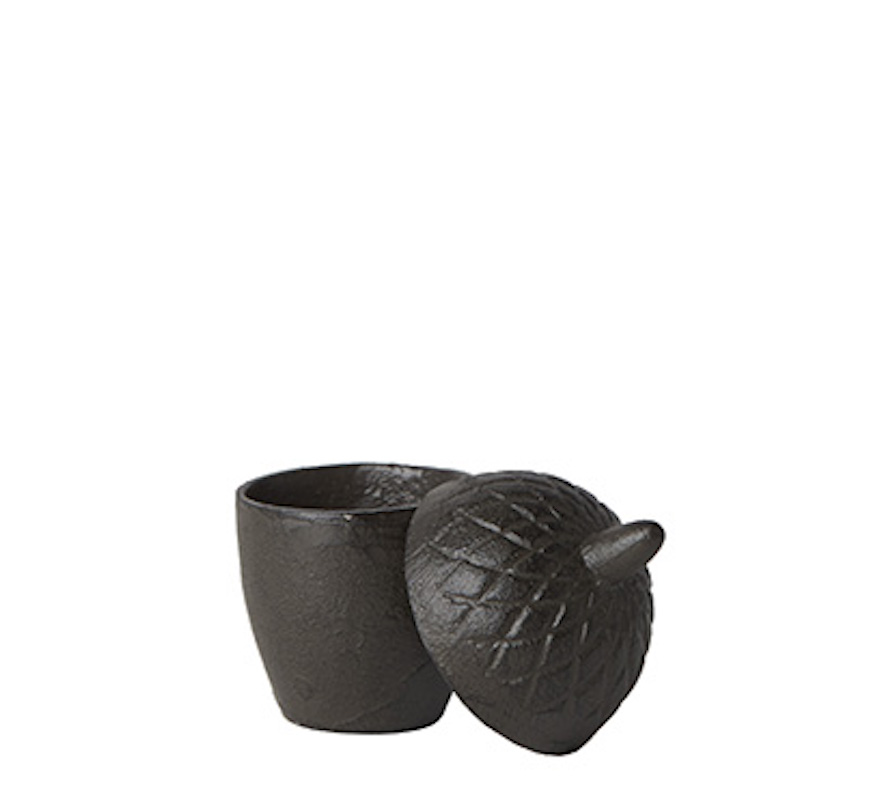 DEKORATIVT EKOLLON – FREJ Burk / skål m lock Liten Ø6xH9cm - 2