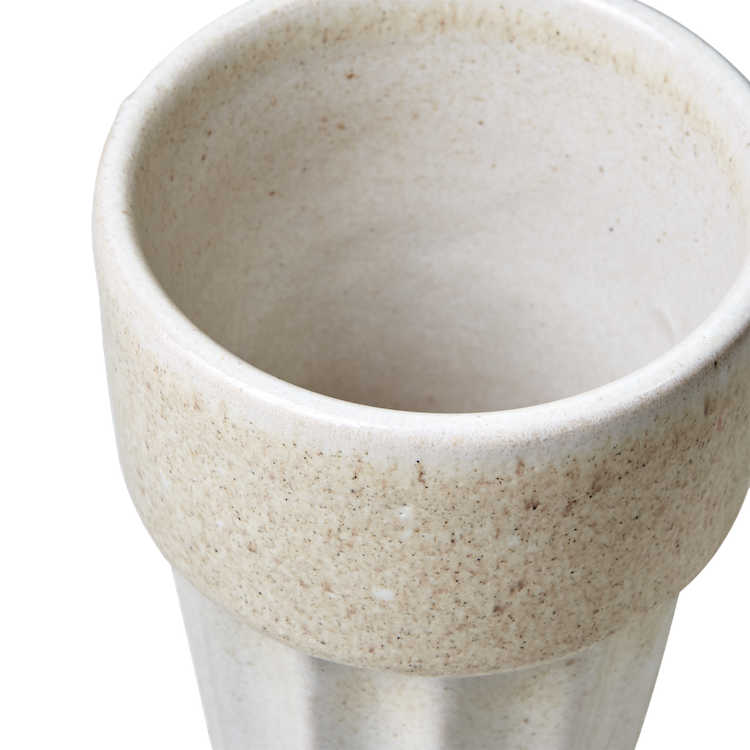 Lattekopp COSTA i keramik – Beige Ø:8 H:14cm - 2