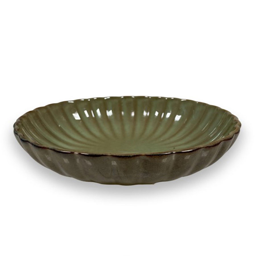 Skål / Serveringsfat JOY i stengods – Grass Stor Ø:30cm