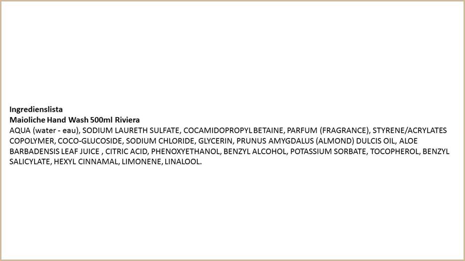 Maioliche Liquid Soap – Riviera 500ml - 2