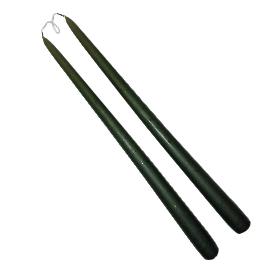 Antikljus / Parljus MÖRK OLIV H:32cm Pris/par