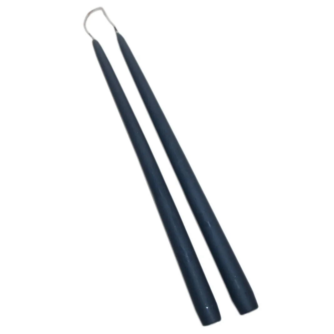 Antikljus / Parljus STÅLBLÅ H:32cm Pris/par