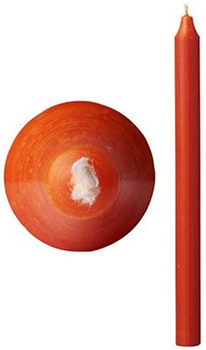 Kronljus Mörkorange Rustik