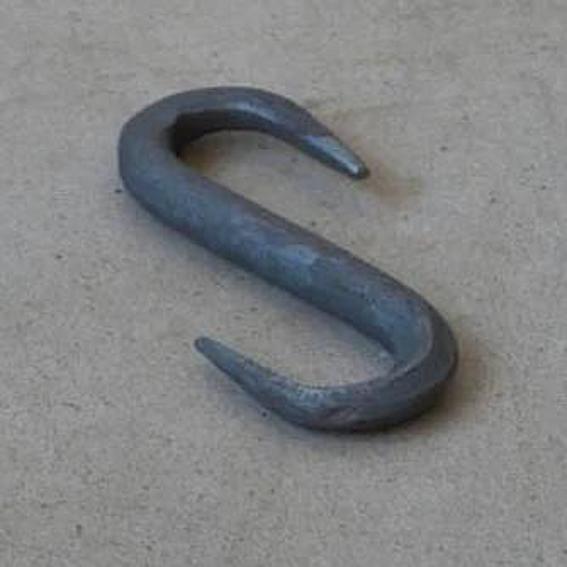 S-krok / Järnkrok handsmidd stor 7,5cm - 2