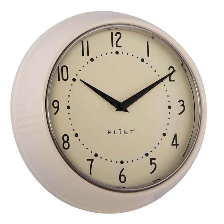 Väggklocka RETRO Cream Ø:23cm