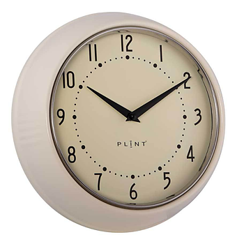 Väggklocka RETRO Cream Ø:23cm