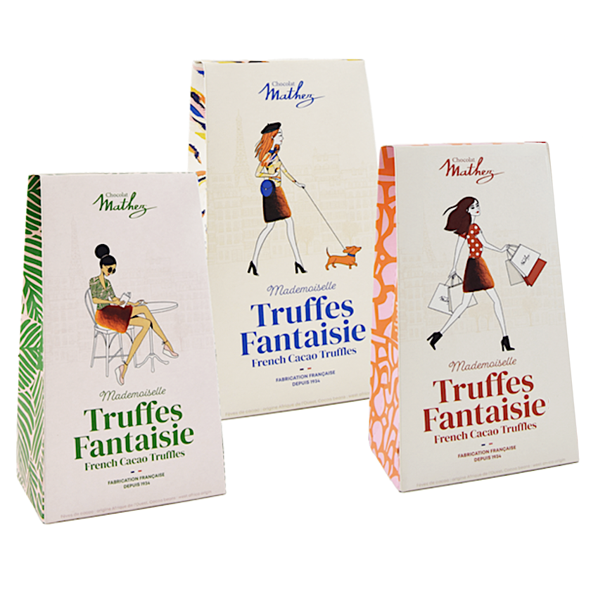 Mathez Truffes Fantaisie Paris Chic – franska krämiga chokladtryfflar 100g - 3