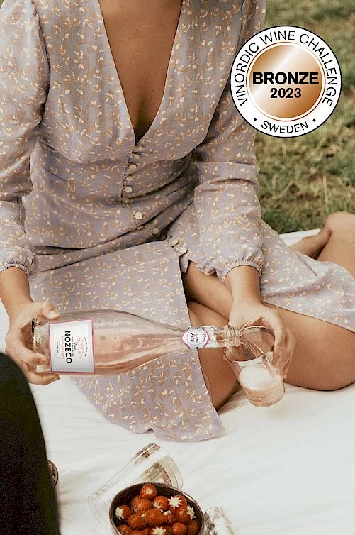 Nozeco alkoholfritt bubbel – mousserande rosé 75cl - 3