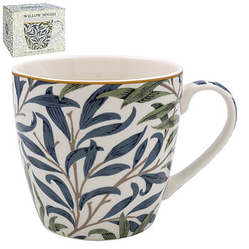 Stor frukostmugg i Morris' mönster Willow Bough i fin ask