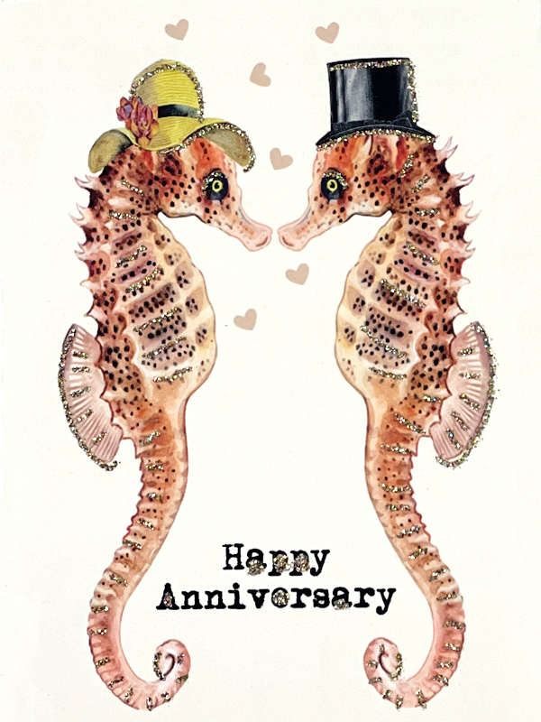 Presentkort med kuvert – Happy Anniversary 9x13cm - 3