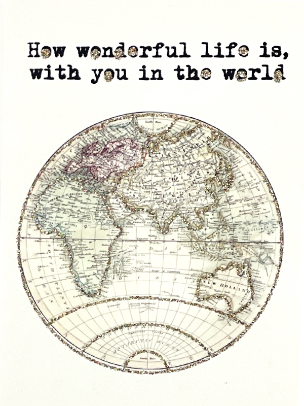 Presentkort med kuvert – How wonderful life is… 9x13cm - 2