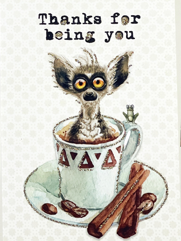 Presentkort med kuvert – Thanks for being you 9x13cm - 5