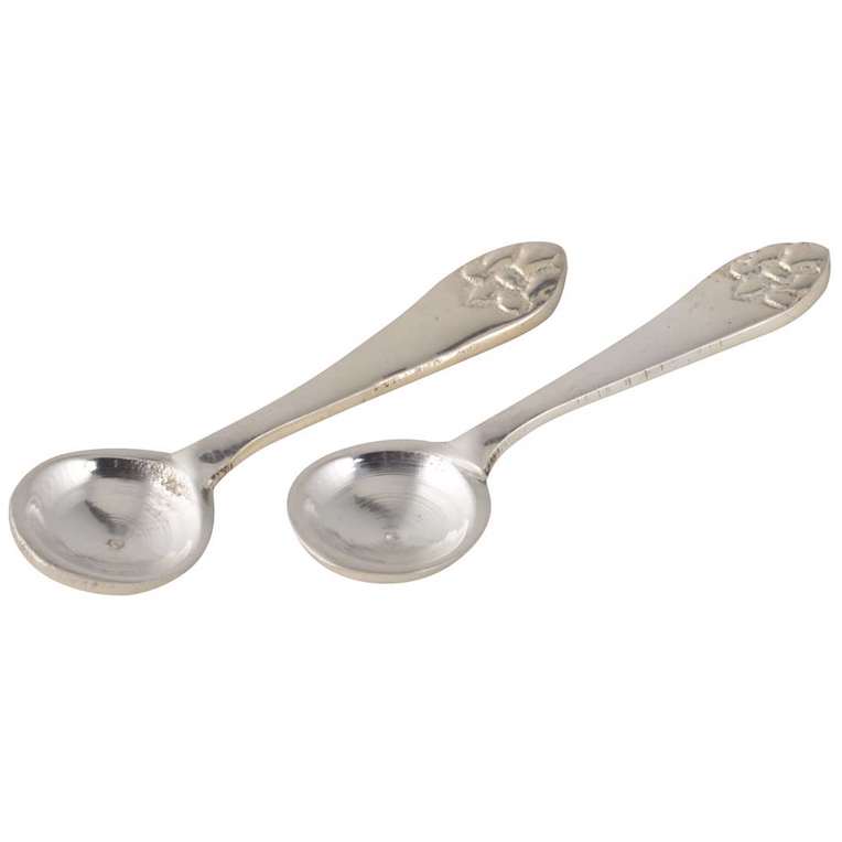 Saltsked mini i silverfärgad metall 5,5cm - 4