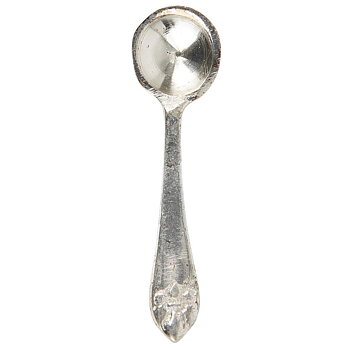 Saltsked mini i silverfärgad metall 5,5cm