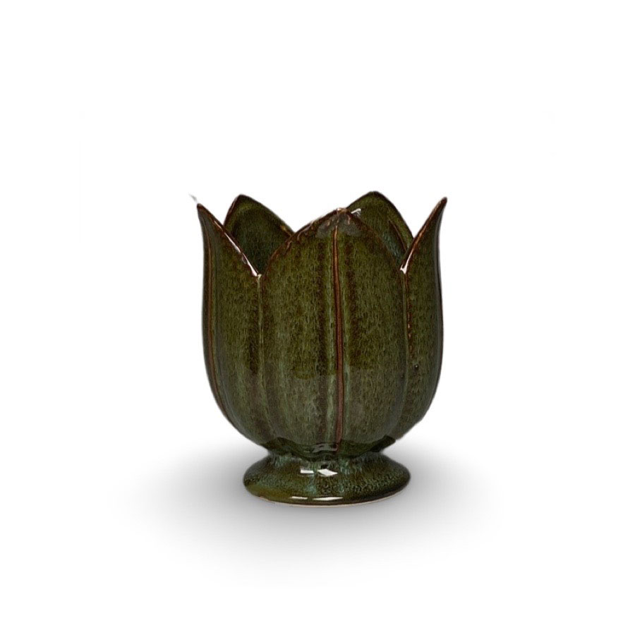 Kruka TULIPA Moss Small i stengods H:13cm