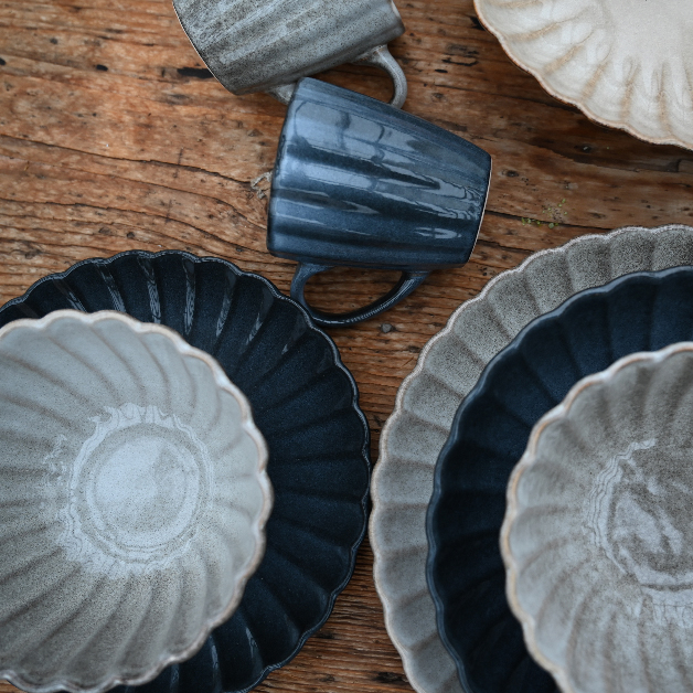 Skål JOY i stengods – Navy Liten Ø:13,9cm - 3