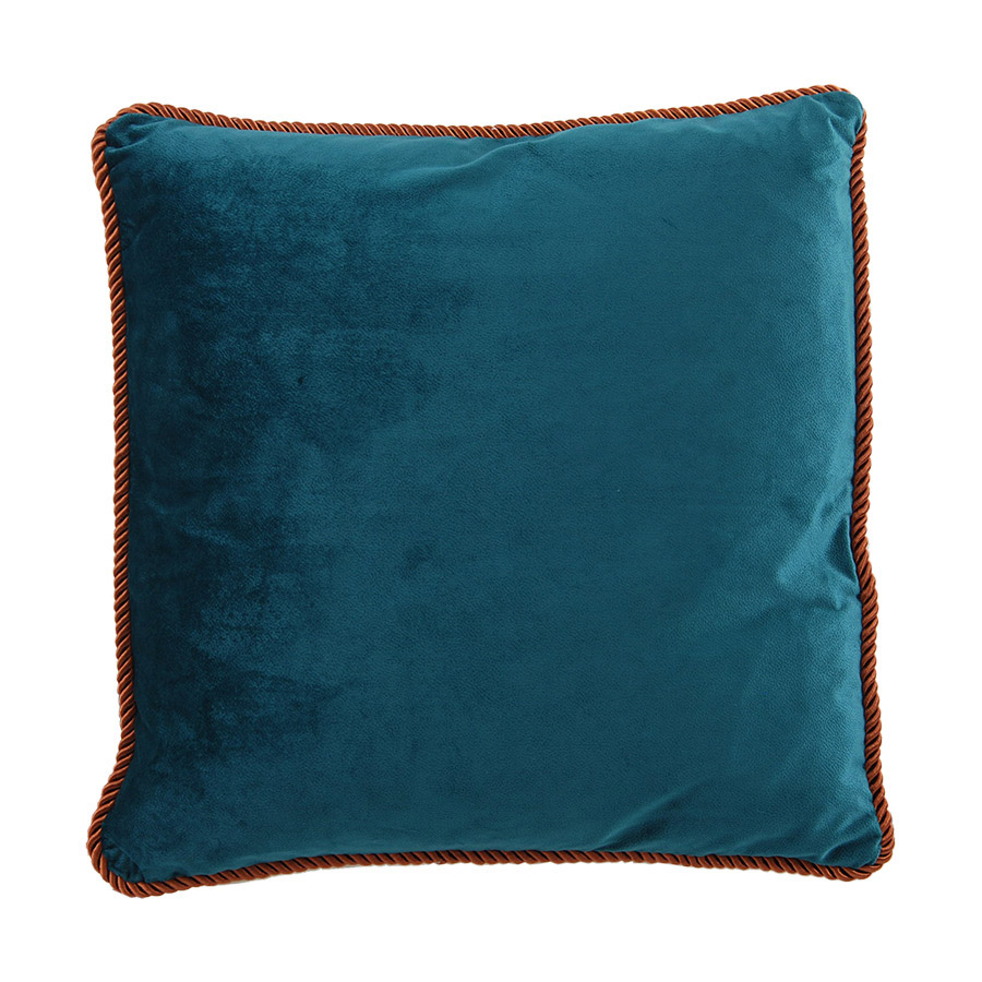 Kuddfodral ADINE i sammet Petrol 45x45cm