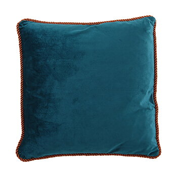 Kuddfodral ADINE i sammet Petrol 45x45cm